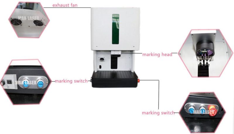 CNC Machine Fiber Laser 50W Marking Machine Date Code Engraver