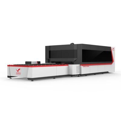 Large Enclosure Automatic Exchange Fiber Cutting Machine Metal Cutter Machine 1000W