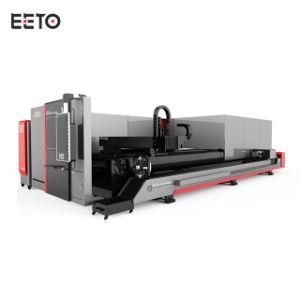 Ipg Fiber Laser Cutter for Metal Tube and Plate Dual Working Table