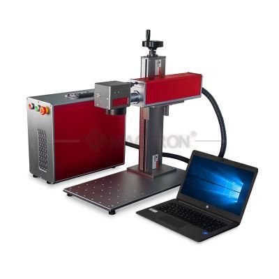 20W 30W 50W Table Desk Type Metal and Plastic Fiber Laser Marking Machine Jewelry Carving Engraving Machine