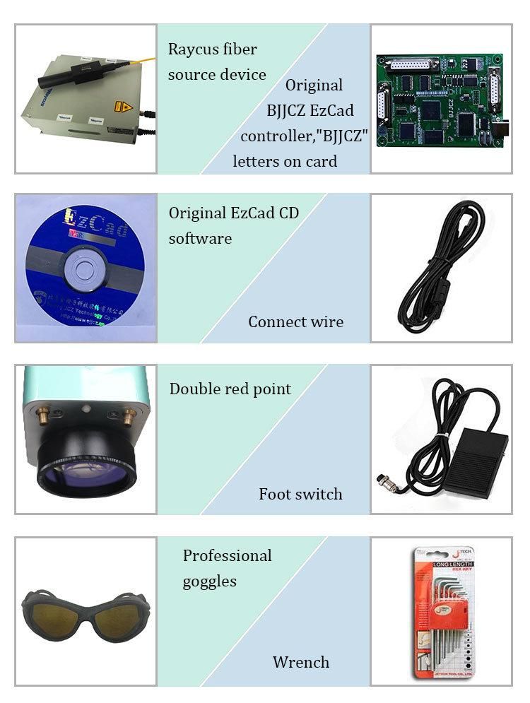 Desktop Fiber Laser Engraver Machine 30W Color Laser Marking White Color