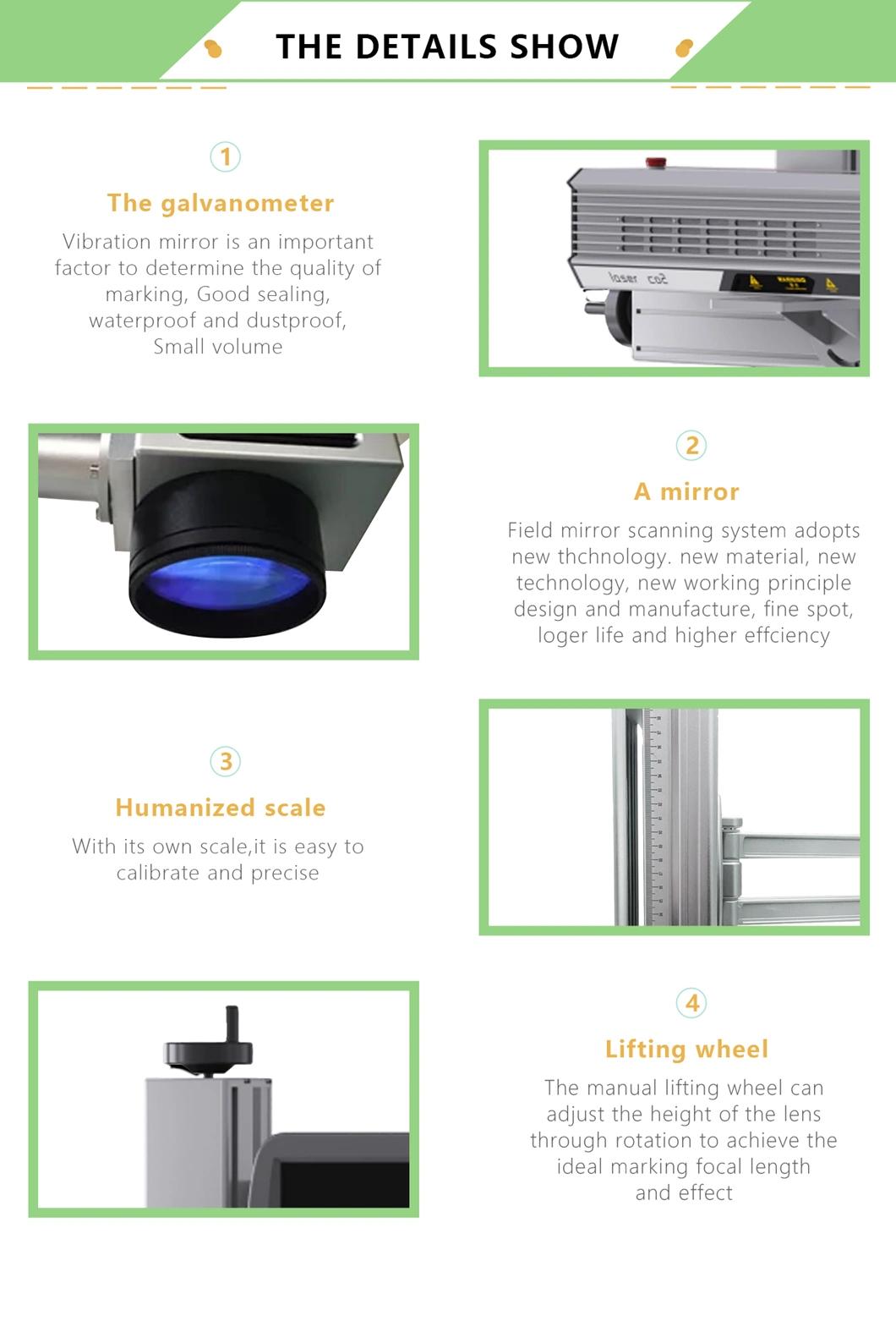 Lueb C02 Flying Laser Marking Machine for PVC Card Signature and Logo Marking