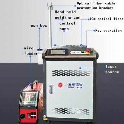 Wholesales 1000W Hand Held Optical Continuous Stainless Steel Fiber Laser Welding Machine Price