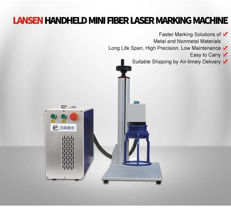 Handheld Mini 30W Fiber Laser Engraving Marking Machine Moveable Split