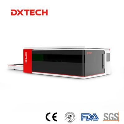 Metal Sheet CNC 4000W Fiber Laser Cutting Machine Servo Drive with Exchanger