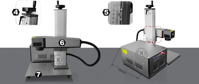 20/30/50W Minimalism Laser Engraver for Steel with Rotary