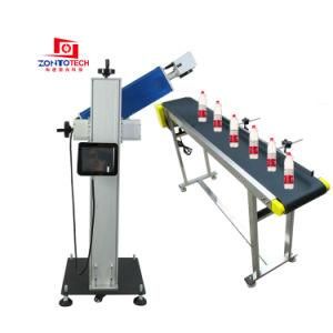 Flying Laser Marking Machine Laser Coding Printer for Pet PE Plastic Bottle