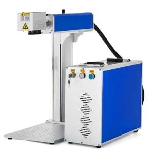 Factory Base Price Split Fiber Laser Marking Engraving Logo Printing Machine for Metal