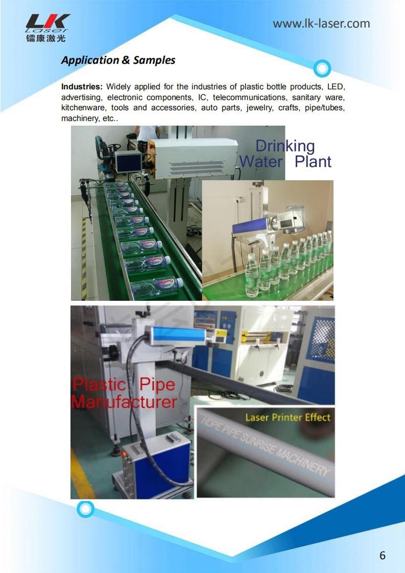 Automatic Pipe/Tube Laser Marking Machine Label Laser Printer