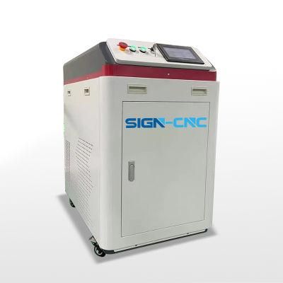 Aluminum CNC Fiber Laser Cleaning Machine with Handle for Sale