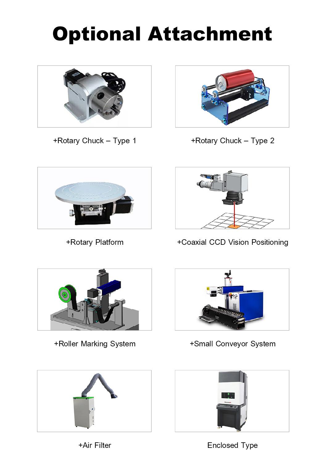 30W CO2 Galvo Laser Printer Marking Machine with RF Tube