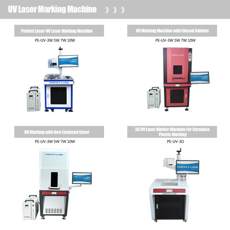 Perfect Laser -Full Enclosed Industrial Ultra-Fine UV Laser Marking Machine for Glass Plastic ABS Engraving and Printing