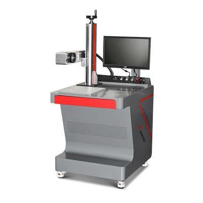 Monthly Deals Customized Fiber Laser Marking Machine for Metal/Plastic/Tag/Key Chains/Pen Metal Tag Printing Machine