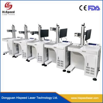 Hispeedlaser Galvo Scanning Marking System Fiber Laser Marking Machine with PC