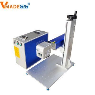 20W 30W 35kg Mini Enclosed Color Mopa Fiber Laser Marking Machine for Metal Plastic Logo Printing Auto Focusing