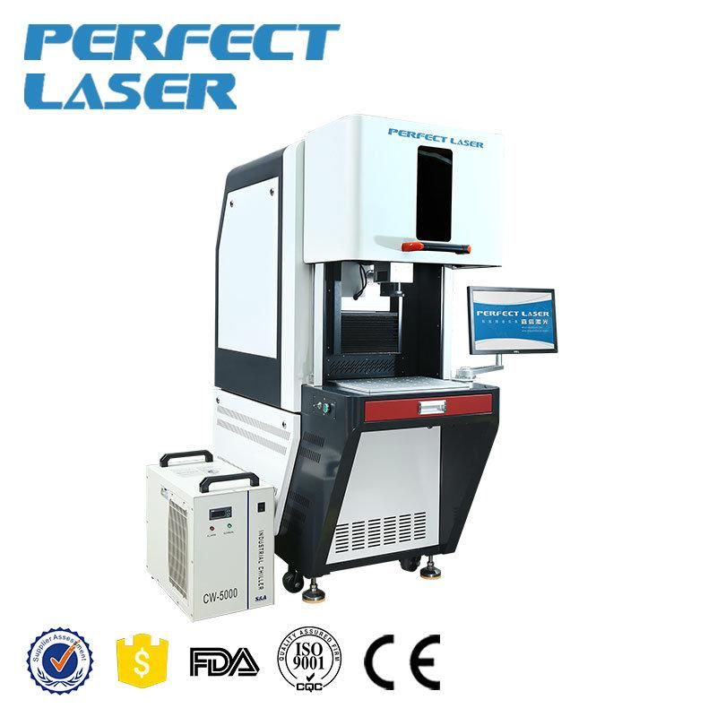 Perfect Laser -Full Enclosed Industrial Ultra-Fine UV Laser Marking Machine for Glass Plastic ABS Engraving and Printing