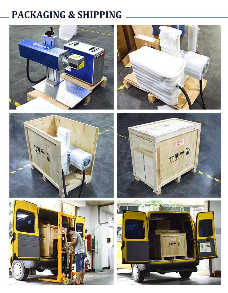 30W Fiber Laser Marking Machine for Barcode/ABS PVC Laser Engraving/iPhone Logo Marking