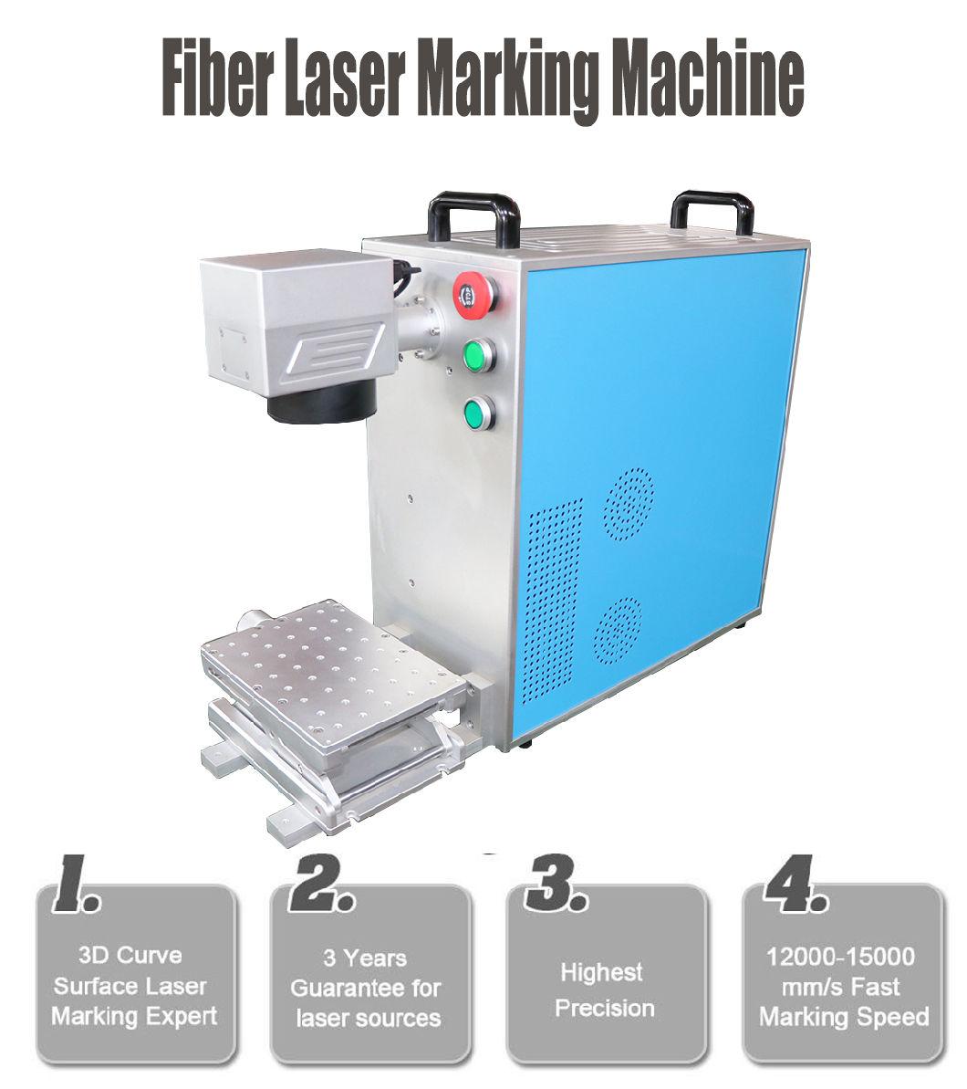 10W 20W 30W Portable Fiber Laser Engraver for Metal Acrylic Leather