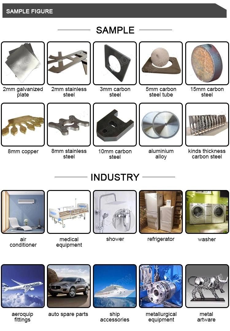 China Manufacturer Metal Pipe Fiber Laser Cutting Machine for Steel / Brass / Aluminum