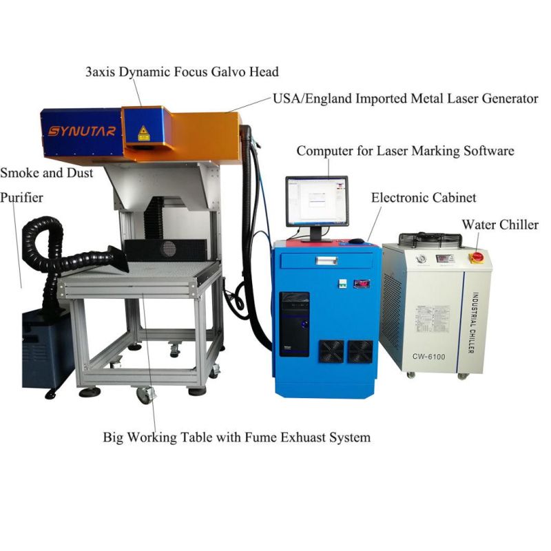 High Speed CO2 Laser Marking Machine for Leather Cutting and Engraving