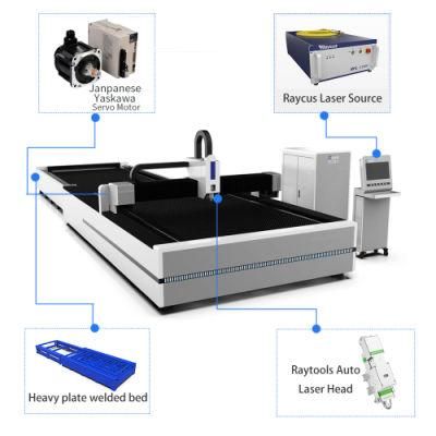 Raycus Ipg 2000W 3000W CNC Metal Fiber Laser Cutting Machine