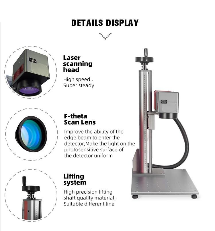 Factory Desktop Mopa Fiber Laser Marking Machine 30W Price