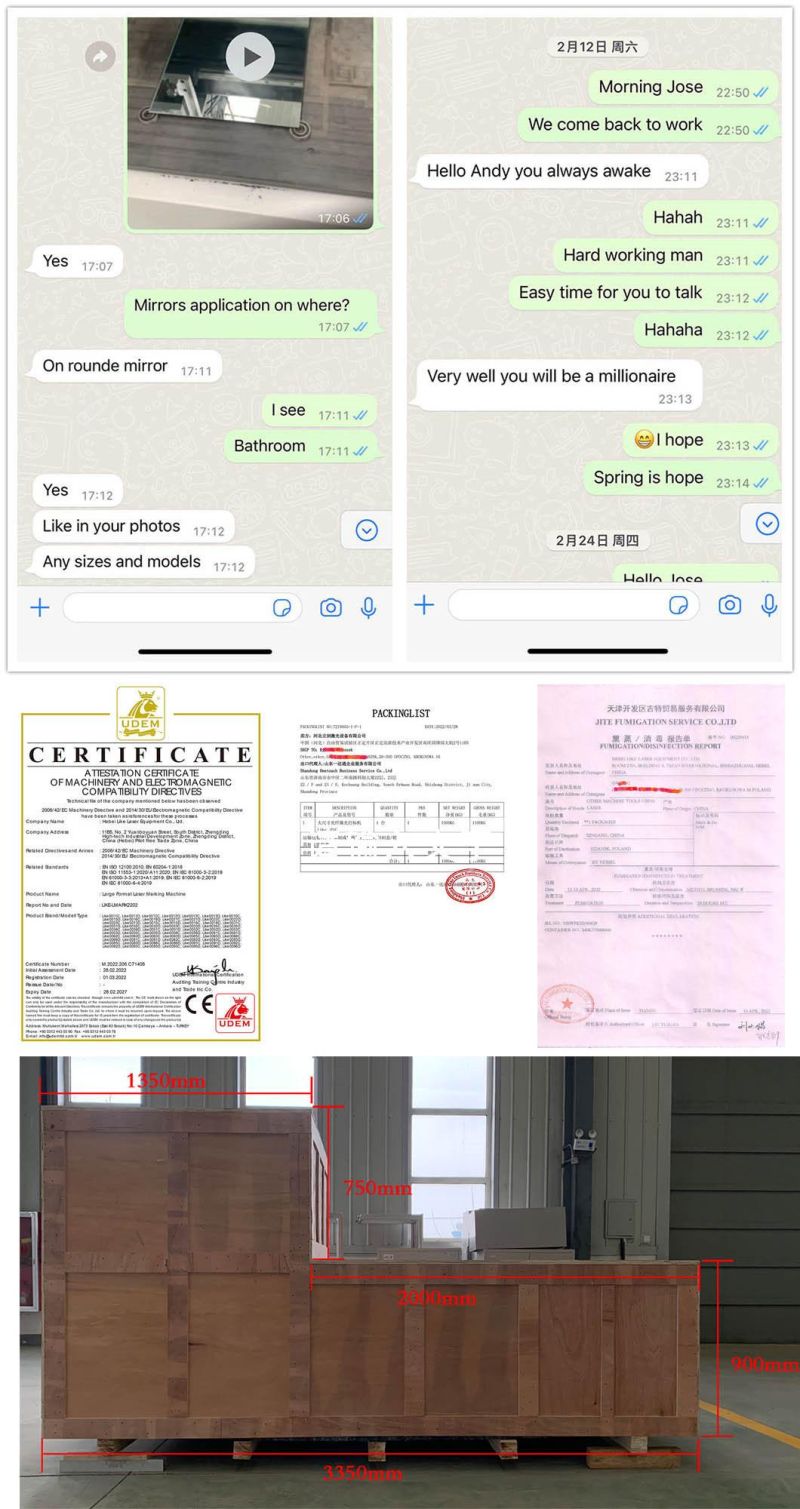 1300mm*2500mm Qr Code Laser Engraving Machine for European Hotel Ceiling / Wallboard