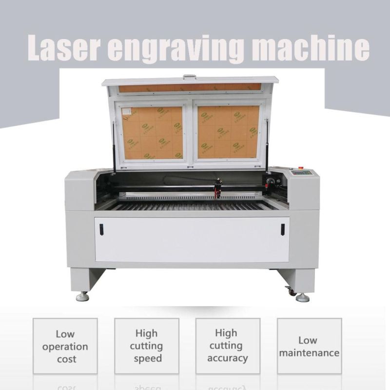 80W Ce Certificate CO2 Laser Cutting and Engraving Machine for Leather Paper Wood Acrylic Nometal Materials