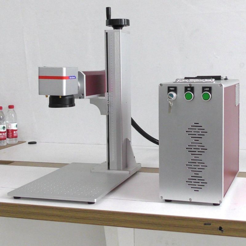 Desktop or Portable Fiber Laser Marking Machine for Marking Metal Mobile Phone Cases