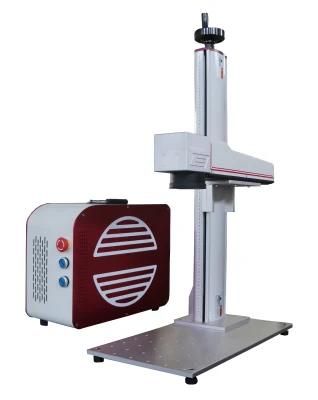 Mini 50W Fiber Laser Marking Machine for Plastic Bottle