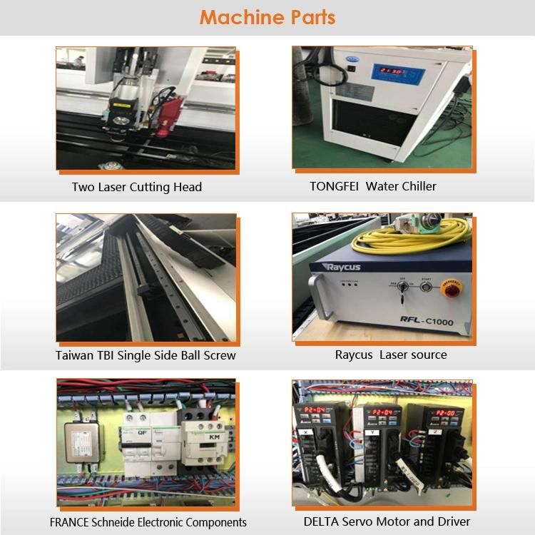 1000W 1500W 3000W CNC Metal Fiber Laser Cutting Machine Price for Stainless Steel Iron Aluminum Sheet