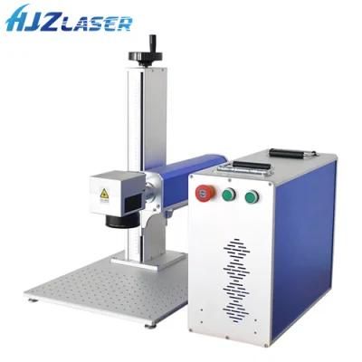 Portable Fiber Laser Marking Machine Raycus 20W 30W Engraving Machine Rotary Bracelet Jewelry Ring Fiber Laser Marker