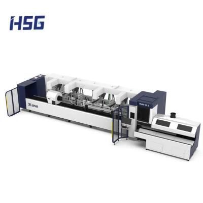 Metal Manufacturer 3000W-6000W Pipes Laser Cutting Machines for Stainless Steel Carbon Steel Aluminum Copper Round Square Channel Shaped Tube