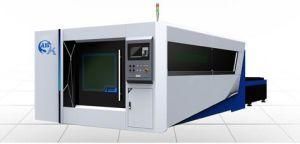 3015 Fiber Metal Laser Cutting Machine with Cover and Exchange Working Table High Precision