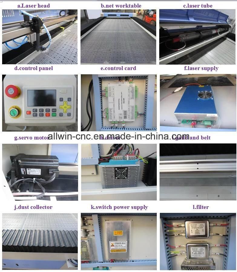 6040 CO2 Laser Tube Cutting Machine with 60W/80W/10W/150W Laser Power