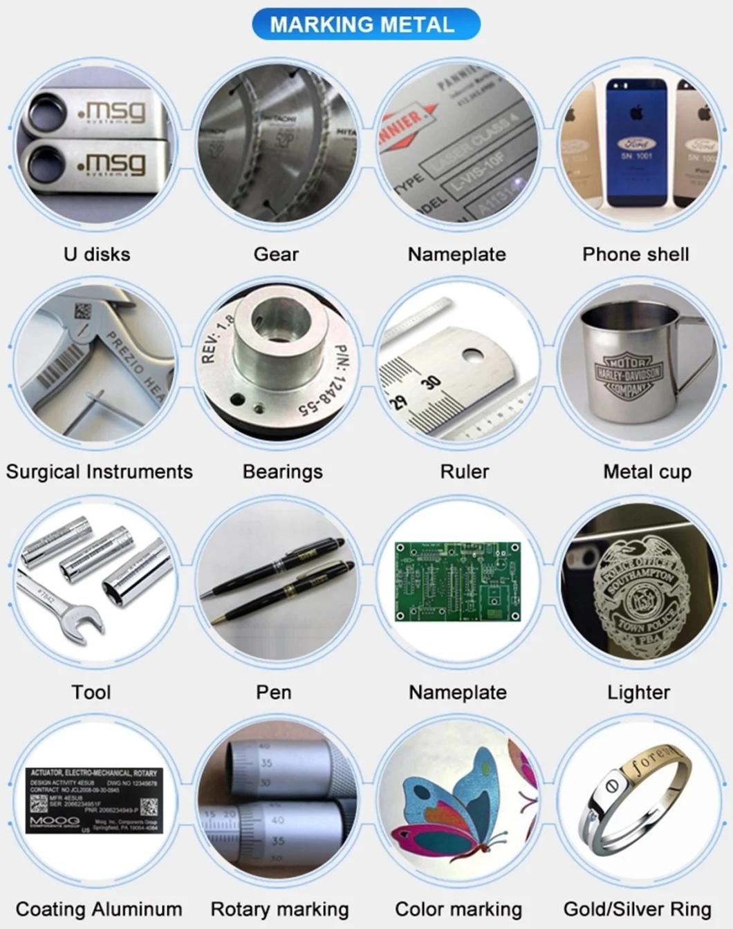 CE Fiber Laser Marking Engraving Machine for Metal