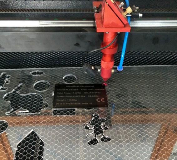 Laser CO2 Cutting for Wood Plywood Acrylic PMMA 1390