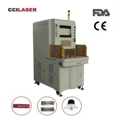 Auto Focus 30W Laser Marking Machine with Rotary Devices