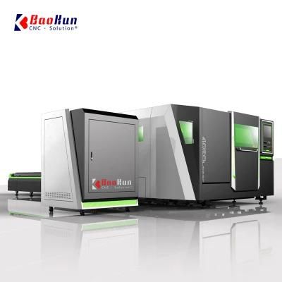 China Closed Exchangeable Tables CNC Fiber Laser Cutting Machine