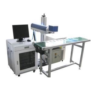 Online Flying CO2 Laser Marking Machine for Wood Plastic Leather