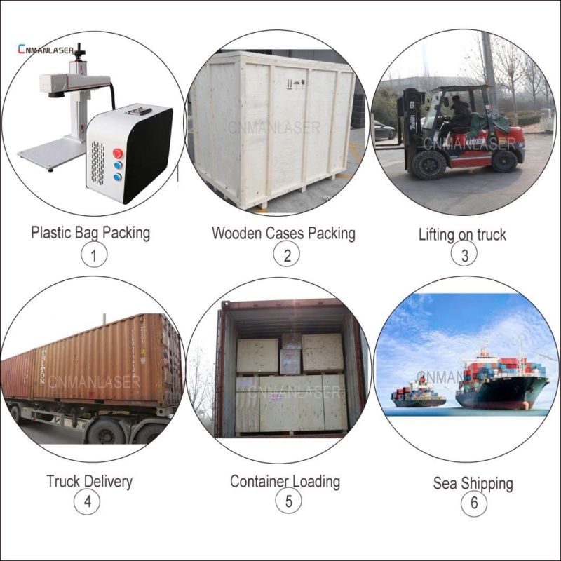 30W Laser Engraving/Marking Machine with Raycus Power for Metal Seal/Plastic/Phone Case/HS Code