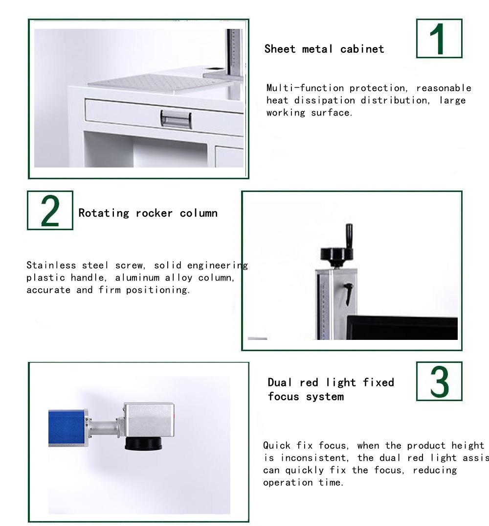 Fy-3000b Feiyue Laser 20W Fiber Laser 30W Laser Engraver Metal Fiber Marking Machine Stainless Steel Brand-Name Inkjet Coding Machine Laser Engraving Machine