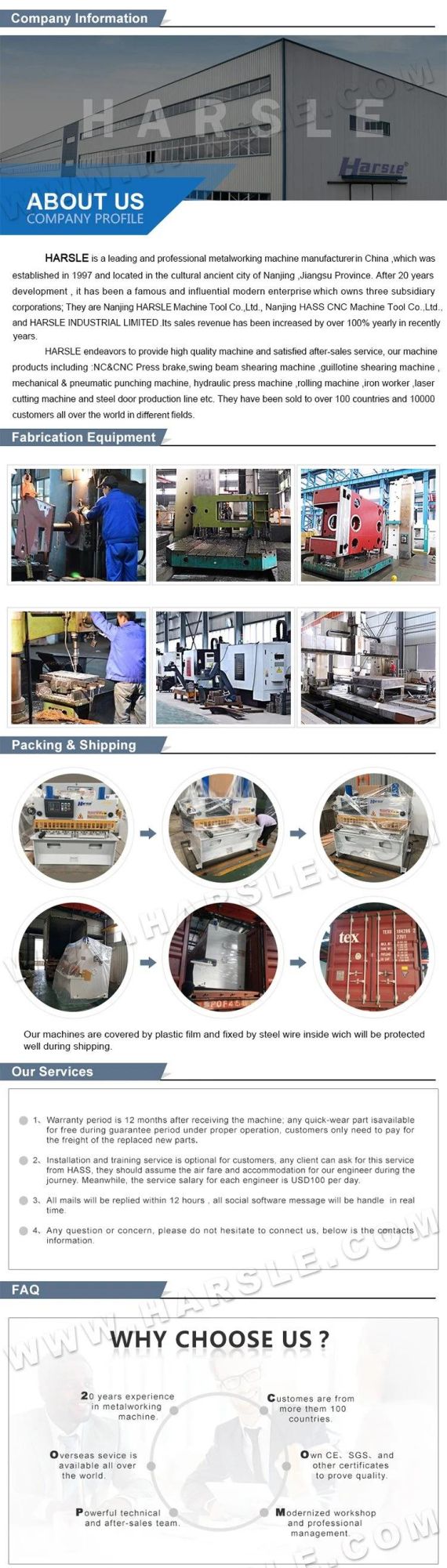 China Factory Price Harsle Laser Cutting Machine Metal Sheet Tube Cutting Machine 1500W