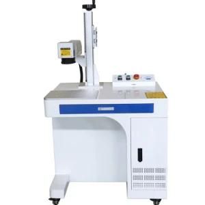 20W Desktop Aluminum ABS Plastic Mopa Fiber Laser Marking Machine for Metal and Non-Metal Material