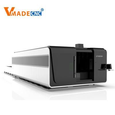 8000W 12000W 15000W Ipg Raycus Fiber Laser Cutting Machine 2560gp with Safe Cover Precitec Laser Head Exchange Table