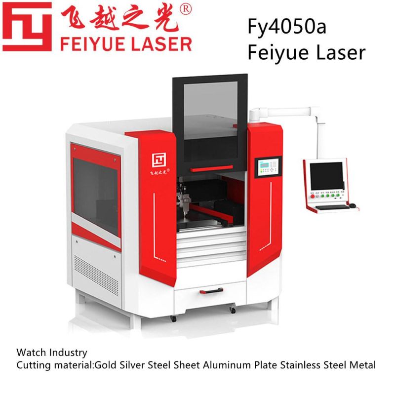 Fy4050A Watch Industry Feiyue Laser CNC High Precision Laser Cutting Machine Copper Aluminum Plate Stainless Steel Metal Best Laser Cutter for Small Business