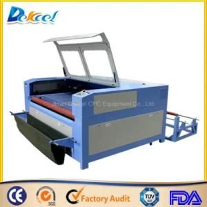 Dek-1810 Textile Auto-Feeding CO2 Laser Cutting Machine Double Cutting Head