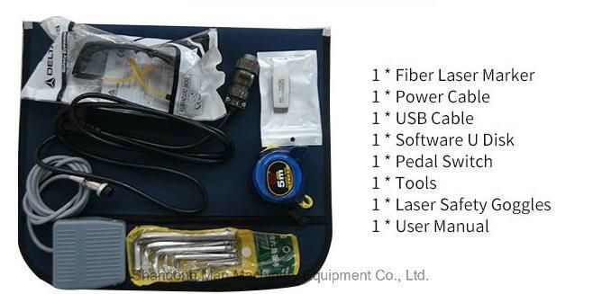 30W 50W Jewelry Phones Parts Enclosed Fiber Laser Marking Machine