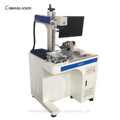 20W UV Mini Fiber Laser Marking Machine with Rotary Devices