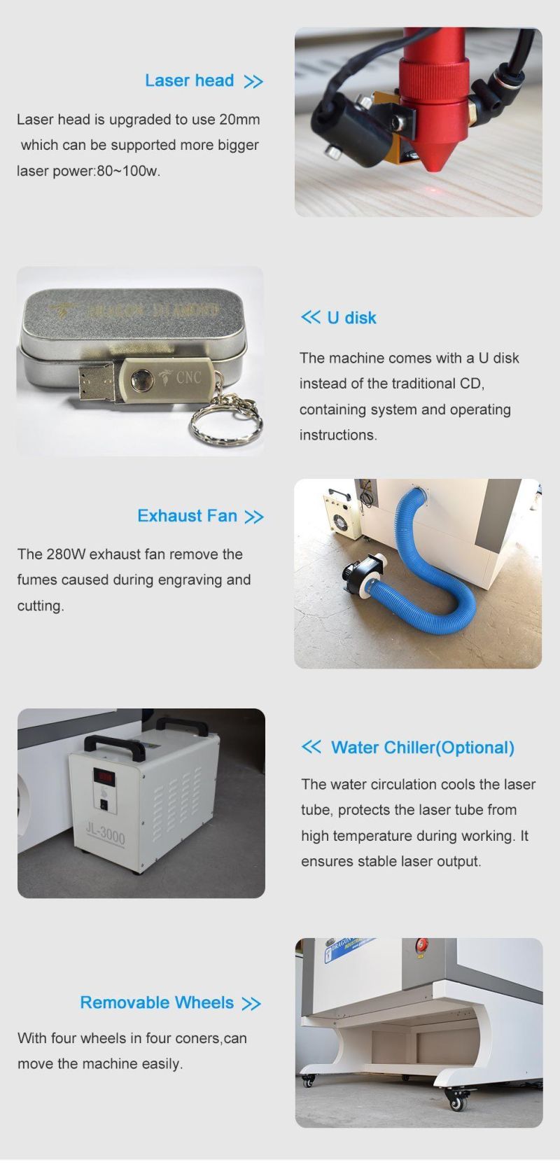 Laser Engraving Machine 400mm*600mm Nonmetal Laser Cutting